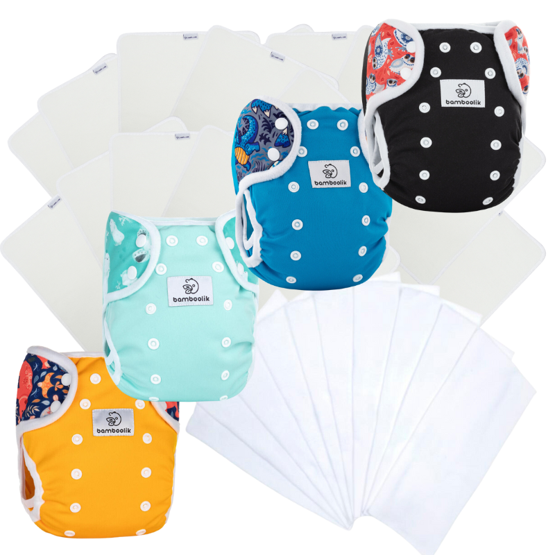 Prefold Diaper Set | Bamboolik